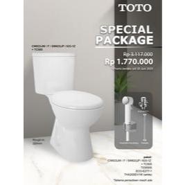 PROMO Closet TOTO CW633JW / SW633JP +TC505 / Closet Duduk TOTO (Paket Jet Shower) (22cm)
