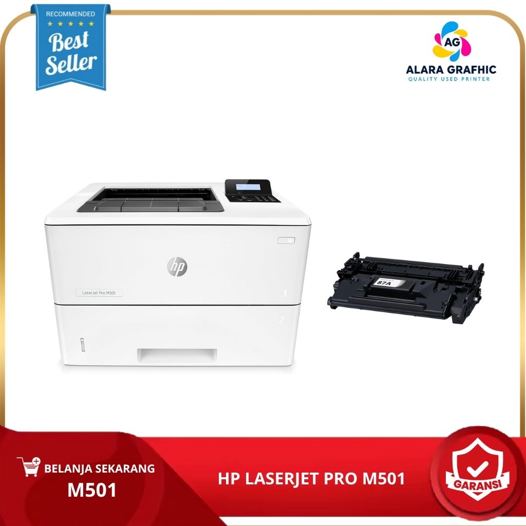 Printer hp laserjet M501 M501dn second siap pakai murah berkualitas printer print only second siap p