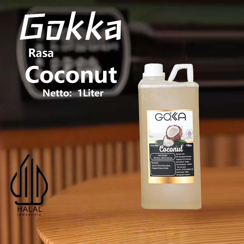

Gokka Sirup Coconut 1L - Minuman Segar Rasa Coconut / Coconut Syrup