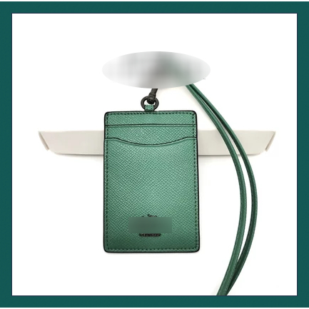 

CcH Metal logo Card Holder Lanyard Green Kartu kerja Relief