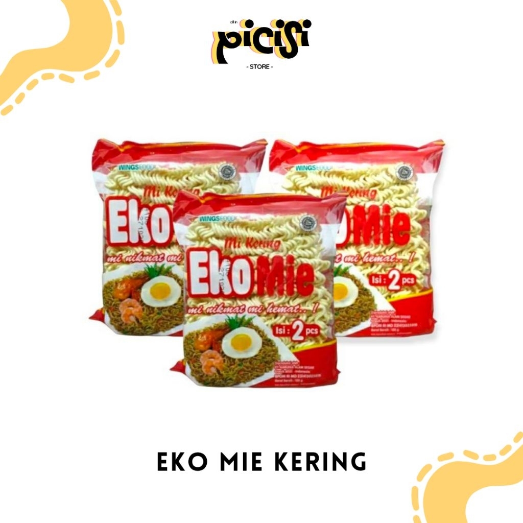 

Ekomie Kering isi 2 Mie instan kering nikmat