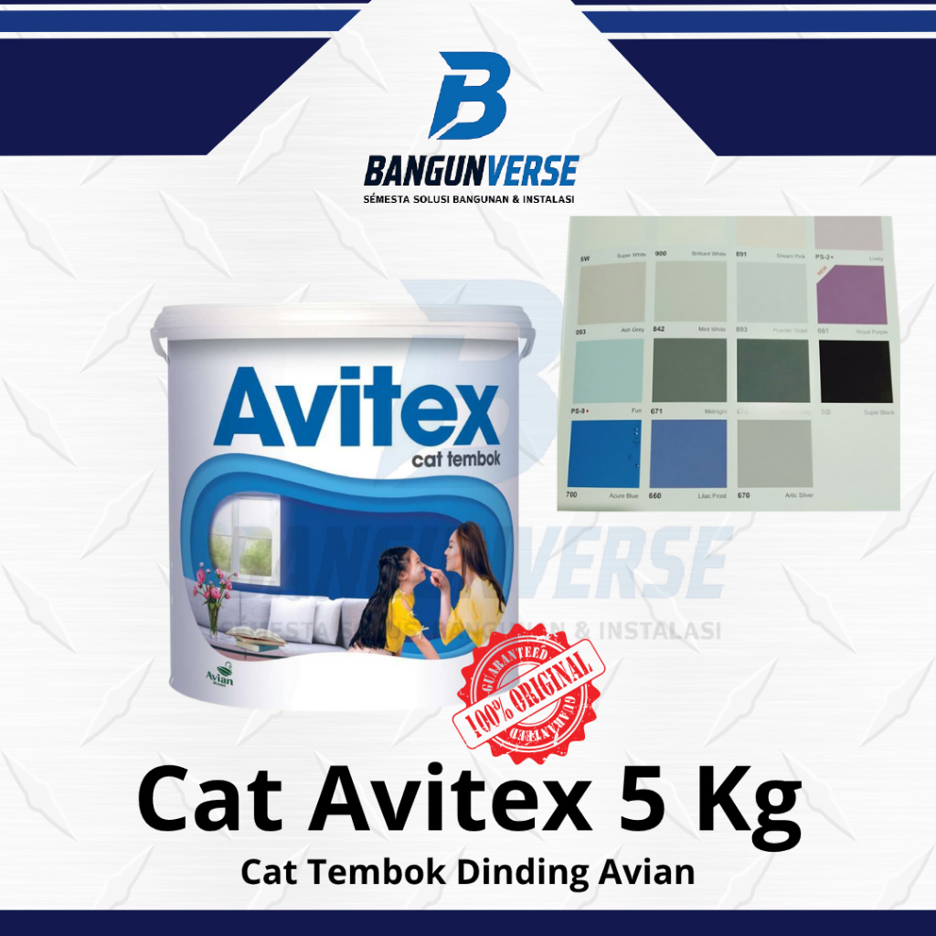 Cat Tembok Dinding 5kg 5 KG AVITEX BY AVIAN BRANDS