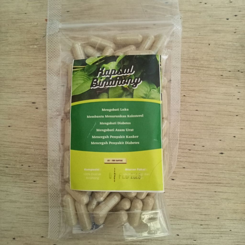 kapsul binahong isi 100 kapsul mengobati luka , mengobati diabetes, mengobati asam urat