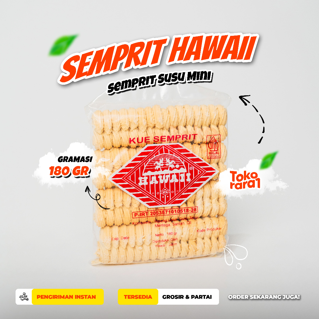 

Kue Semprit Hawaiii 180gr