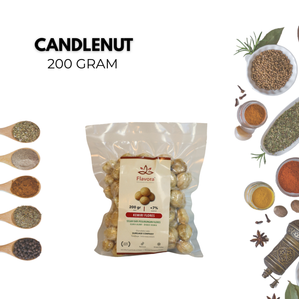 

Flavora Kemiri Flores 200 Gram - Product Candlenut 200 Gram