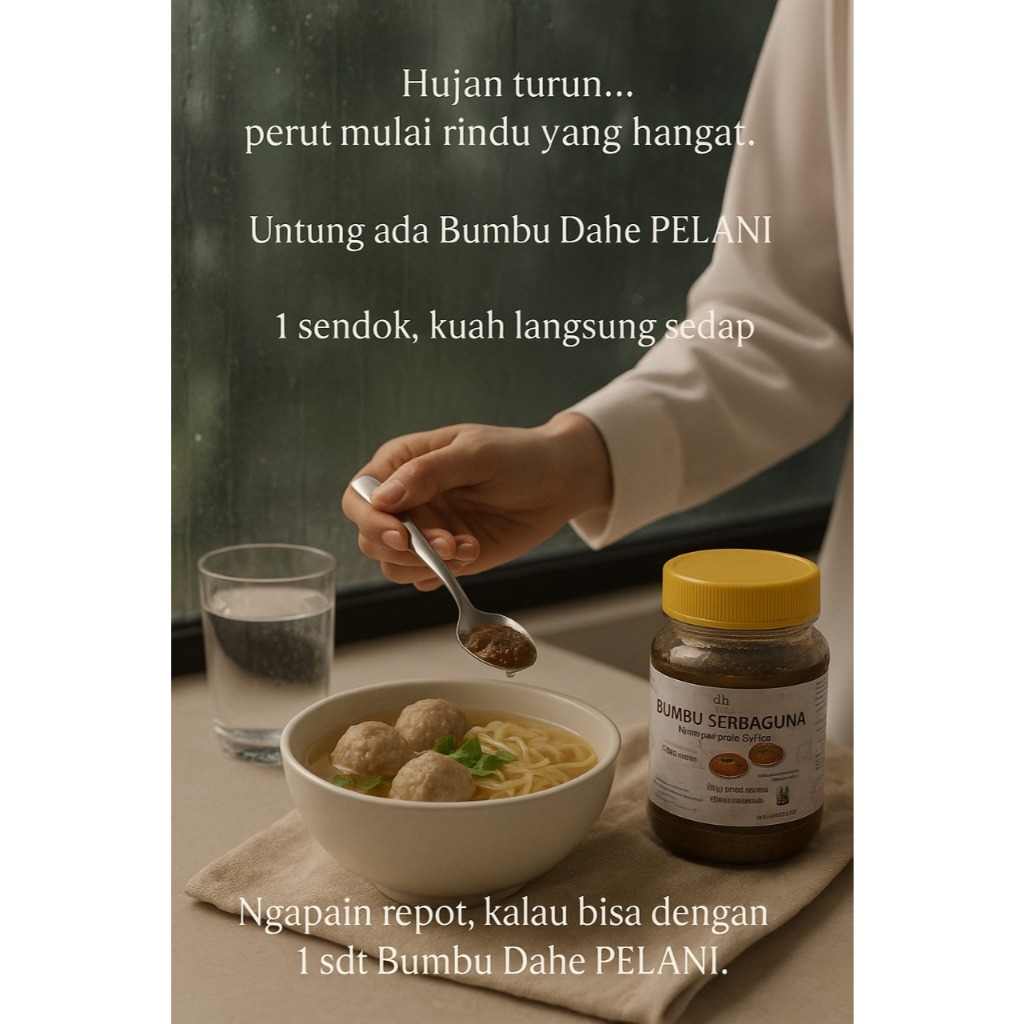 

Bumbu se rbaguna dahe pelani - serbaguna - botol plastik 200g - tinggal seduh -cukup 1sdt