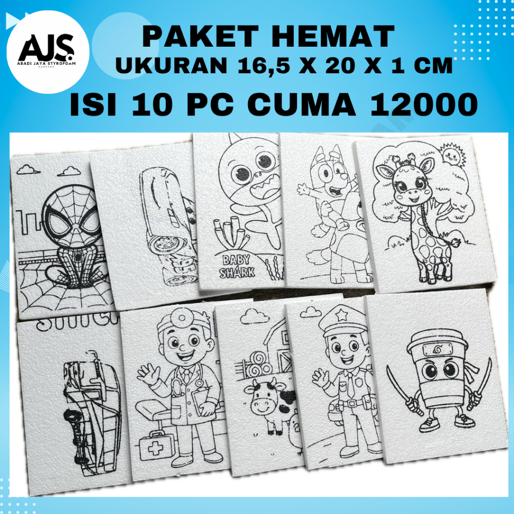 

Styrofoam Lukis Mini | Isi 10 Pcs | Kreasi Anak