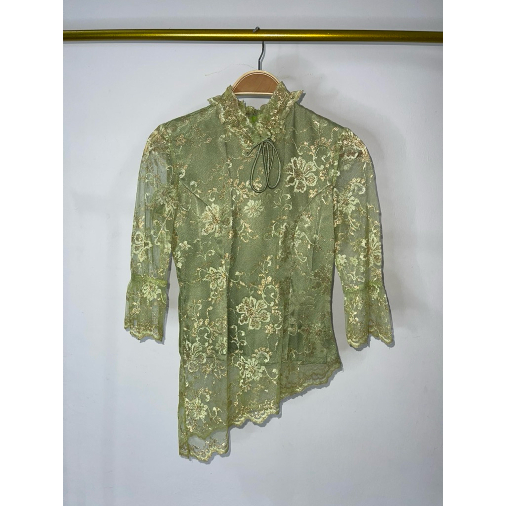 KEBAYA BRUKAT (SAGE GREEN)
