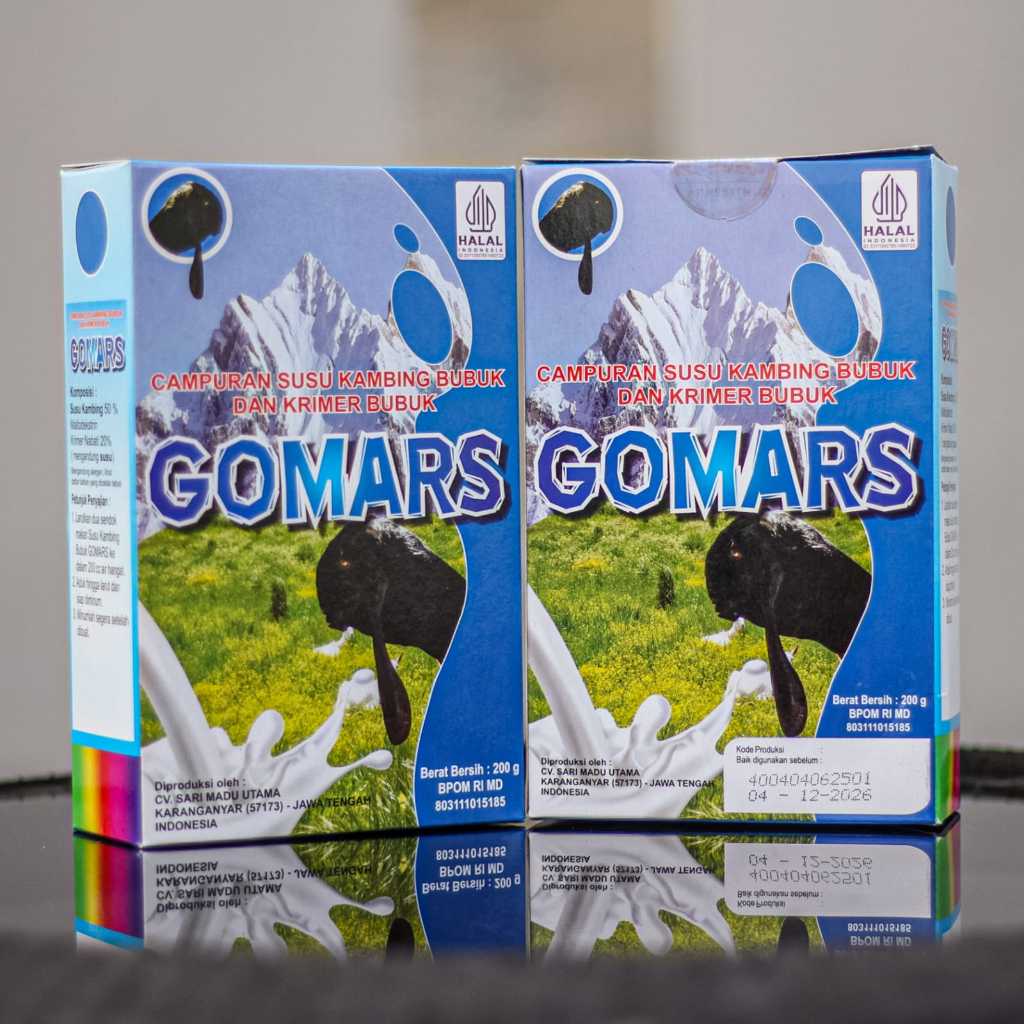 

PAKET 2 BOX Susu Kambing Etawa Gomars Rasa Vanila 200 GRAM