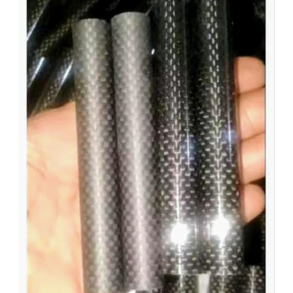 Carbon tube 3K OD 14.8mm ID 12.8mm panjang 10cm