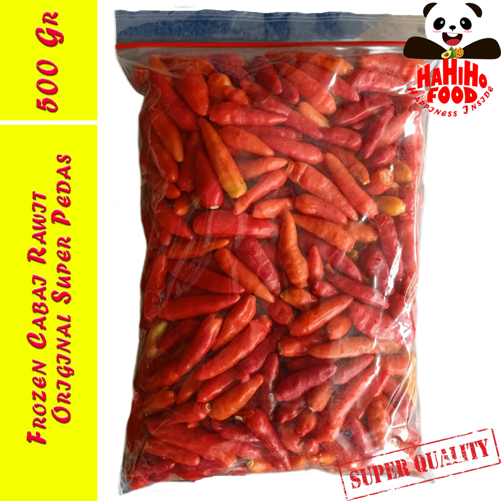 

HaHiHo FOOD Frozen Cabe Rawit Beku | Frozen Cabe Rawit Merah Beku | Frozen Cabai Rawit Pedas Beku | Frozen Red Chilies