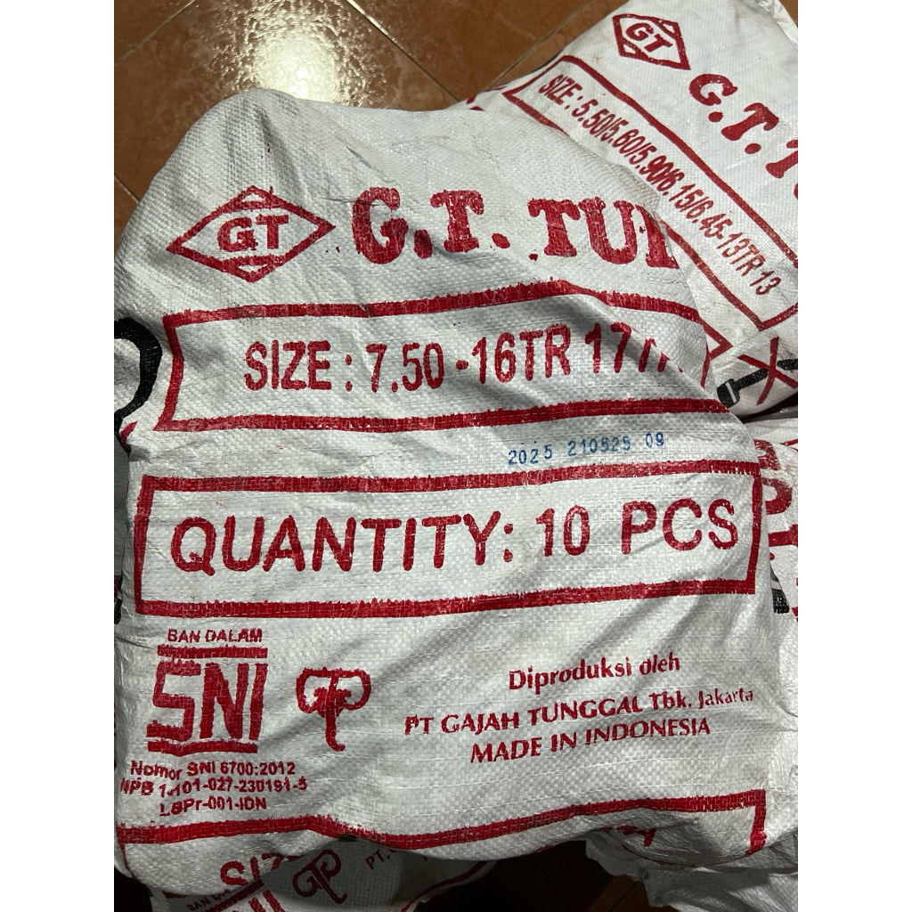 Ban Dalam GT 750 R16 16 TR177A Gajah Tunggal