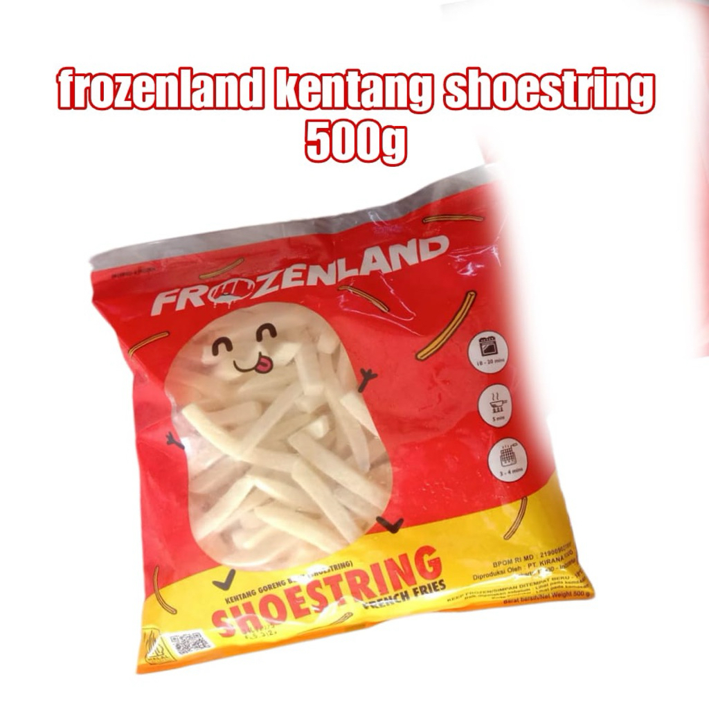 

Frozenland kentang goreng shoestring 500gr