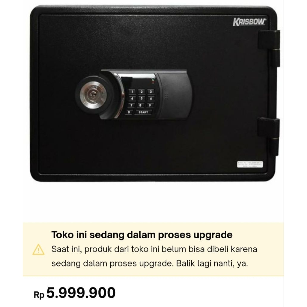 brankas Krisbow Tahan Api Black