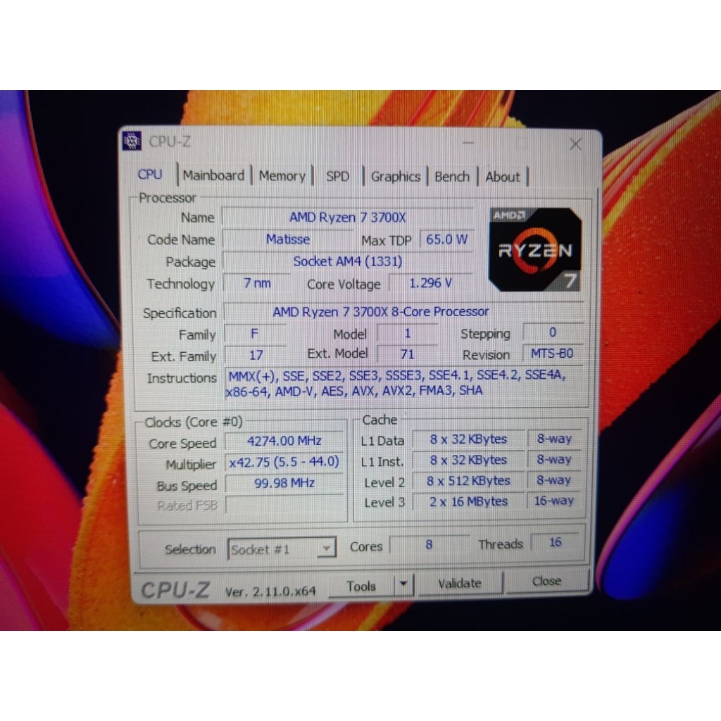 Ryzen 7 3700x AMD AM4 CPU PC Processor