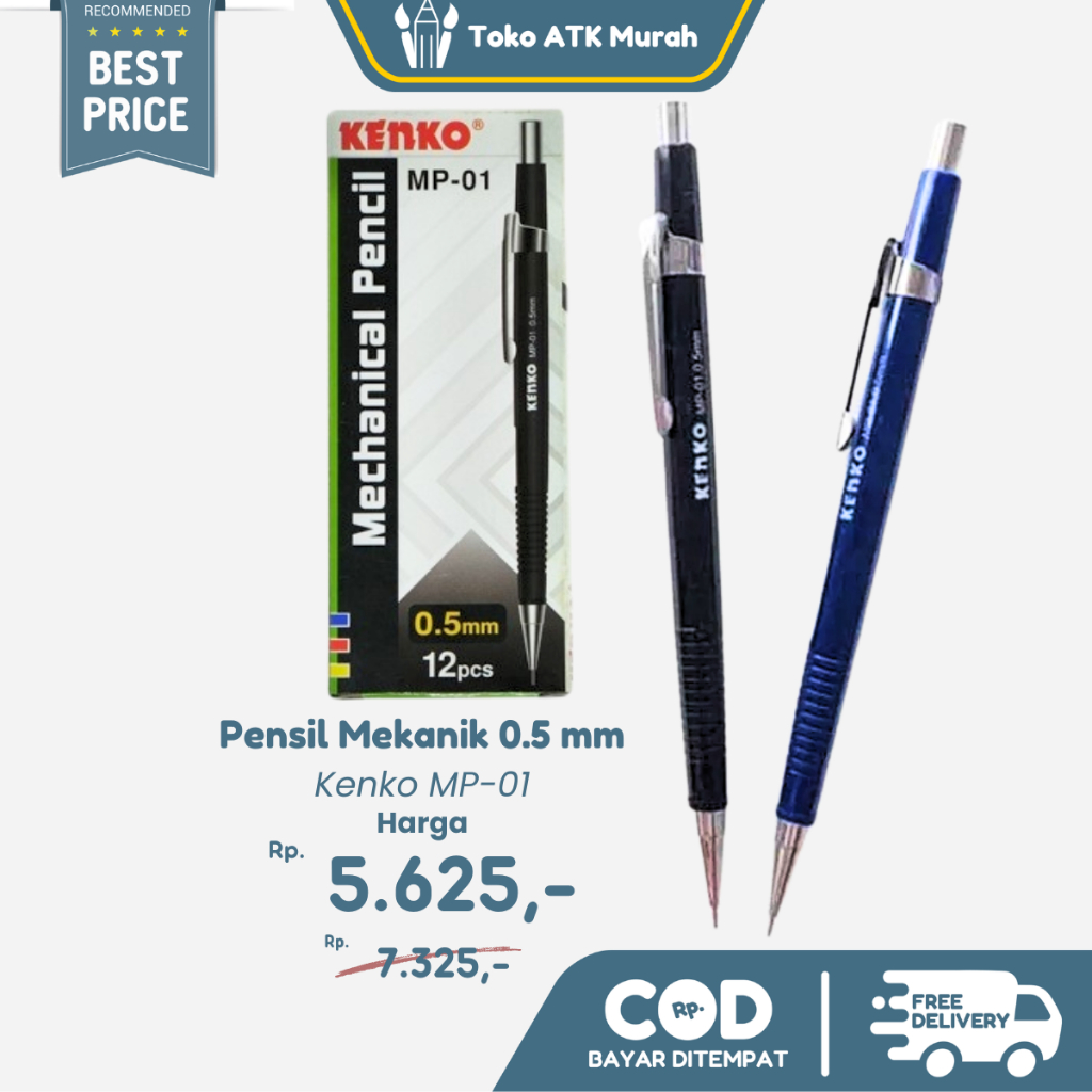 

Pensil Mekanik Kenko MP-01 Mechanical Pencil 0.5 mm