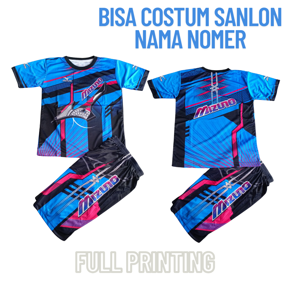 COD/ SETELAN BAJU MIZUNO BISA COSTUM NAMA NOMER/ SETELAN BAJU OLAHRAGA VOLI ANAK LAKI LAKI