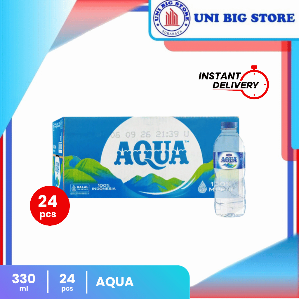 

AQUA Air Mineral 330 ml DUS 24 Pcs Botol