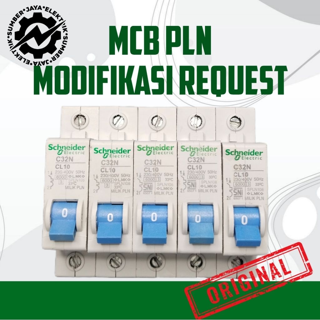 MCB PLN MODIFIKASI ANTI JEGLEK REQUEST 2A SAMPAI 50A  SECOND ORIGINAL