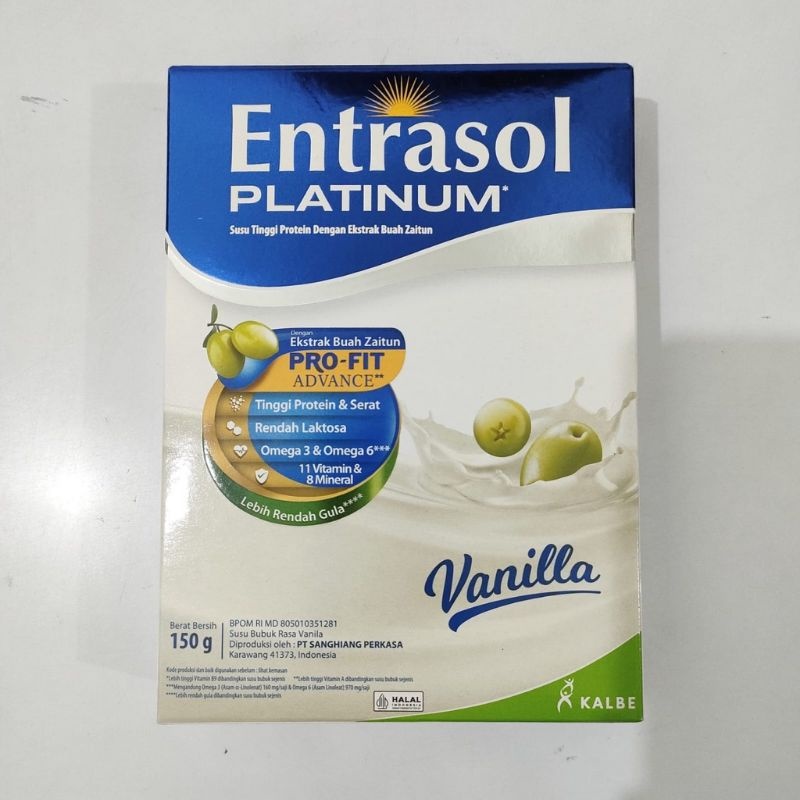 

Entrasol Platinum Vanila 150gr
