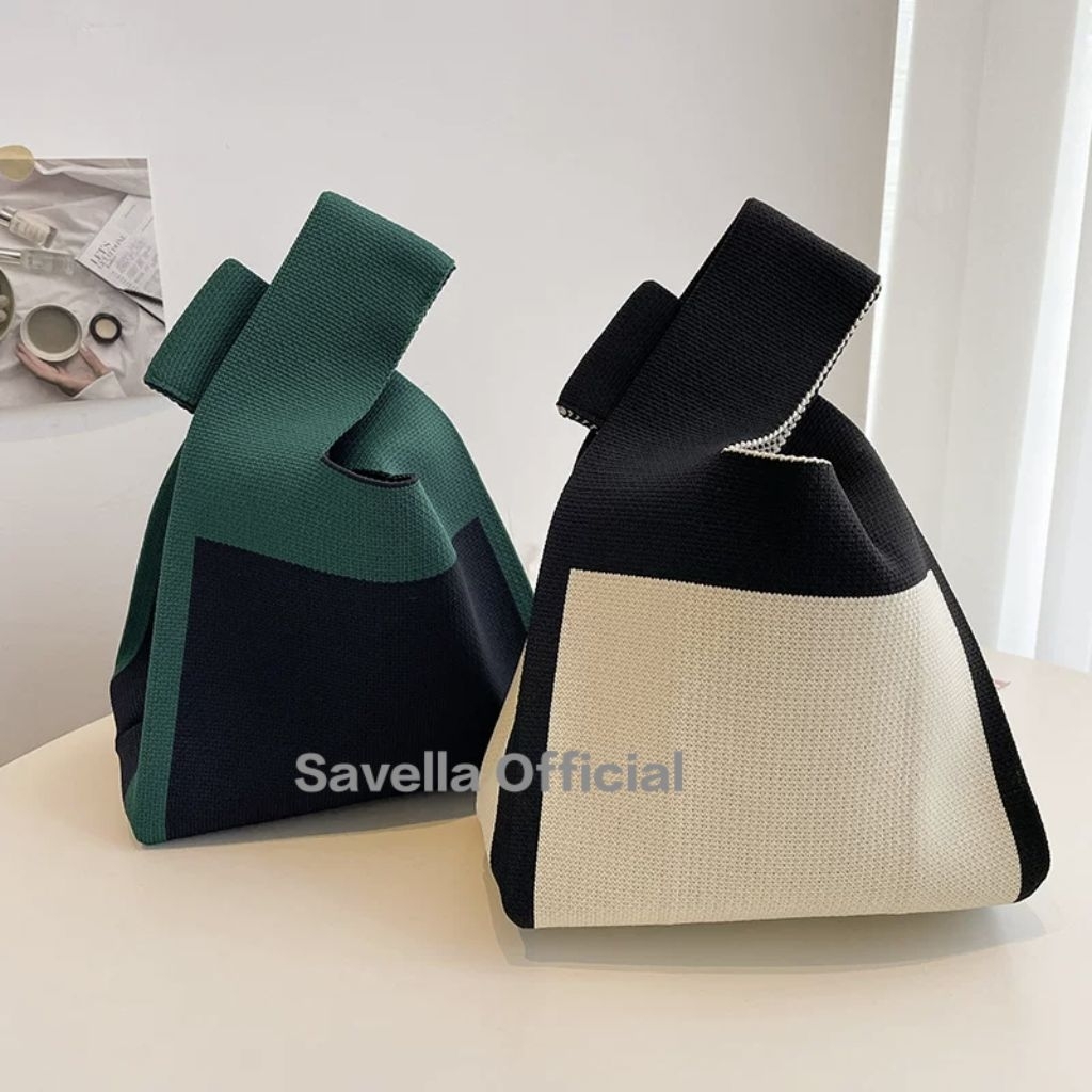 Tote Bag Canvas Tote Bag Tali Sumbu Rajut Tas Serbaguna Travel Bag Souvenir Kekinian Terlaris