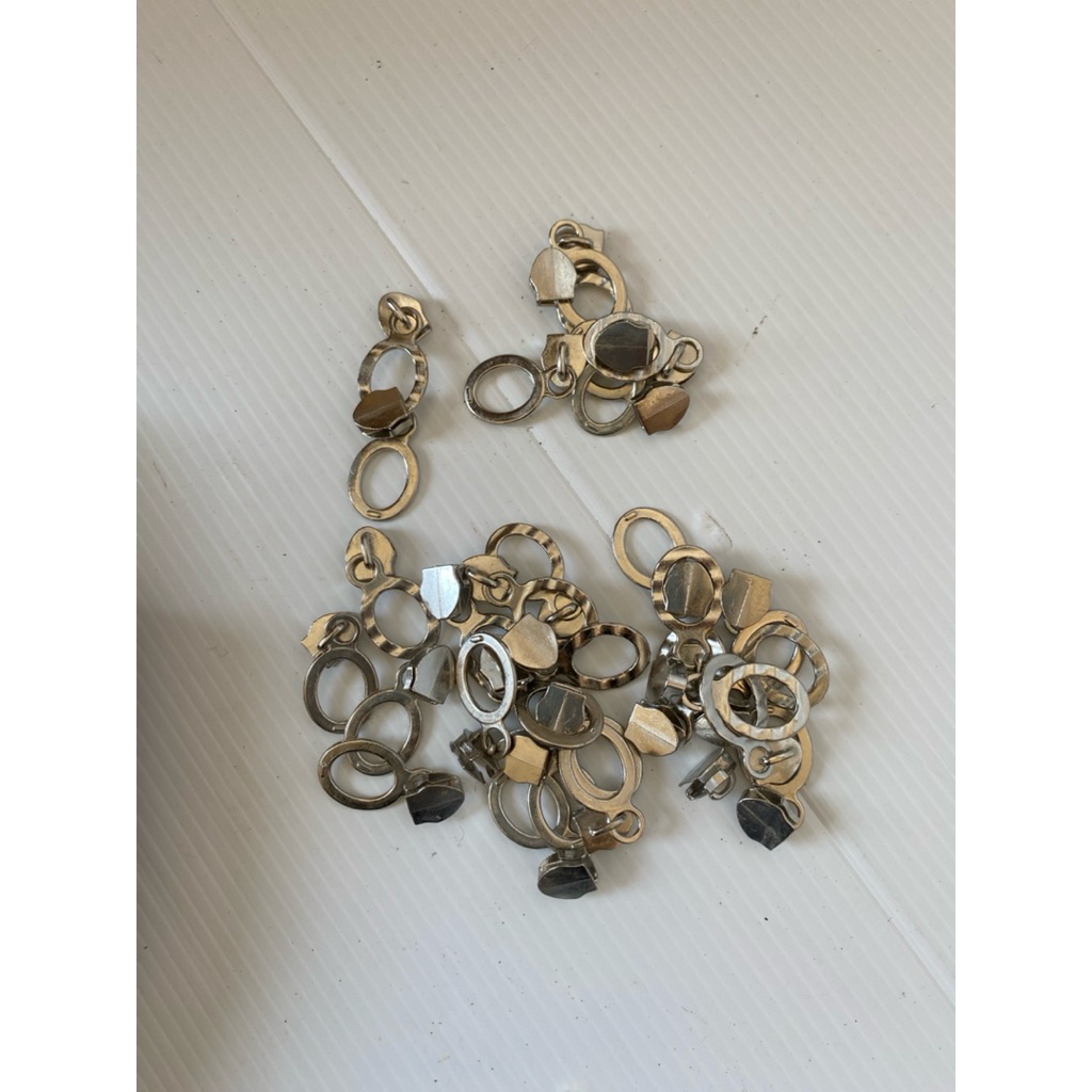 (box12) kepala resleting nylon no.5 / kepala resleting donat no.5 nikel /