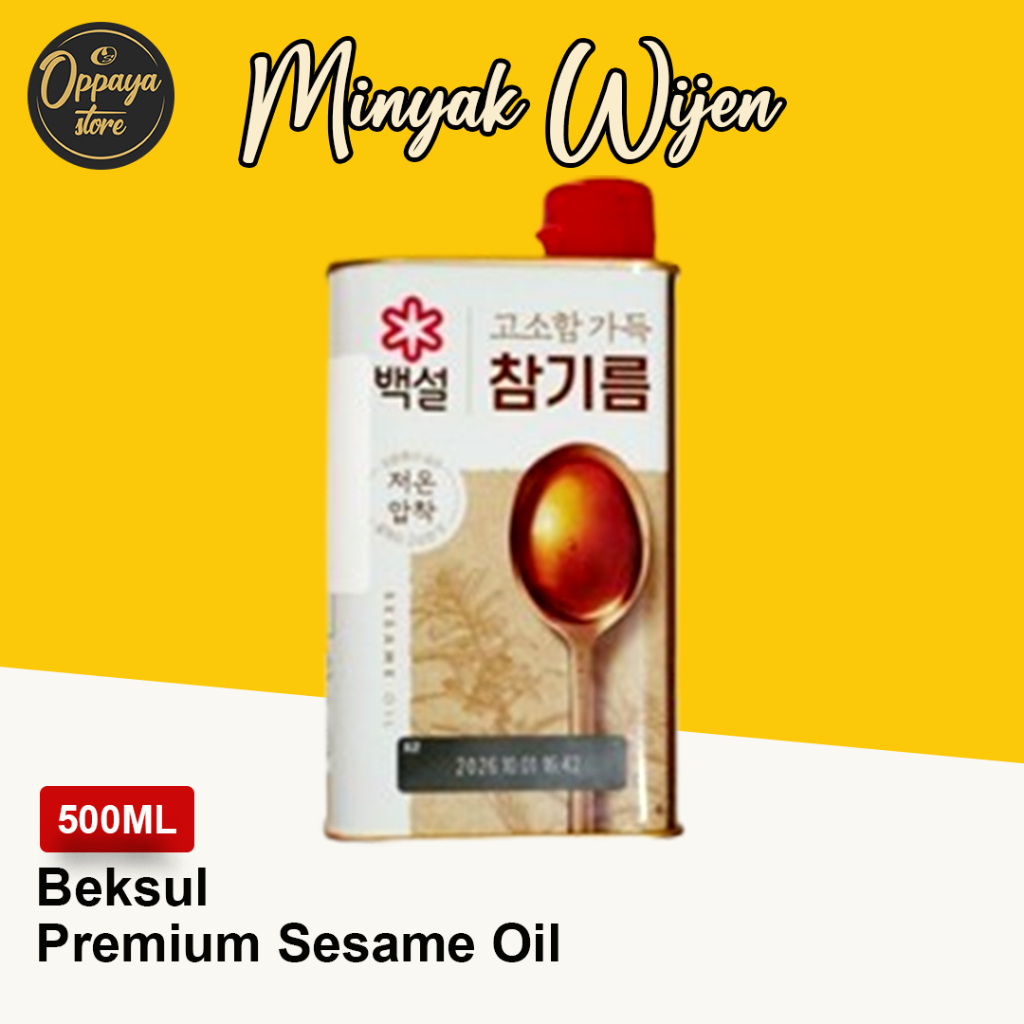 Cj Beksul Minyak Wijen Premium Sesame Oil 500Ml Korea Produk