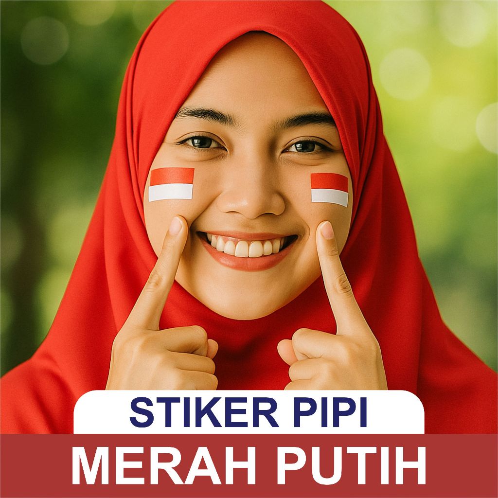 

stiker pipi agustusan merah putih kemerdekaan indonesia | sticker bendera supporter timnas