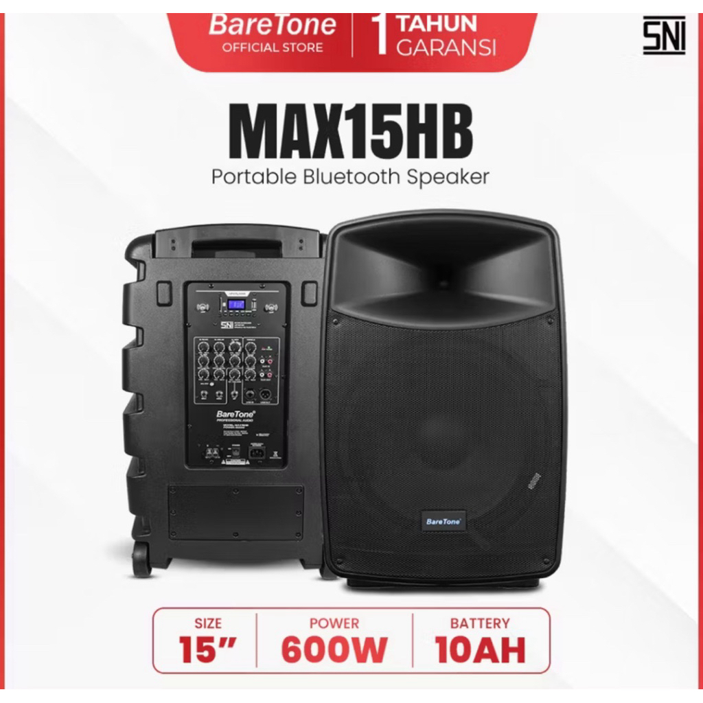 Speaker portable Baretone 15" 15HB