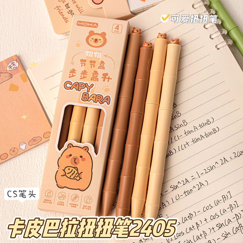 

PULPEN CAPYBARA TWIST / PULPEN CAPYBARA PUTAR / PULPEN CAPYBARA ISI 4 / PULPEN ISI 4 CAPYBARA TWIST