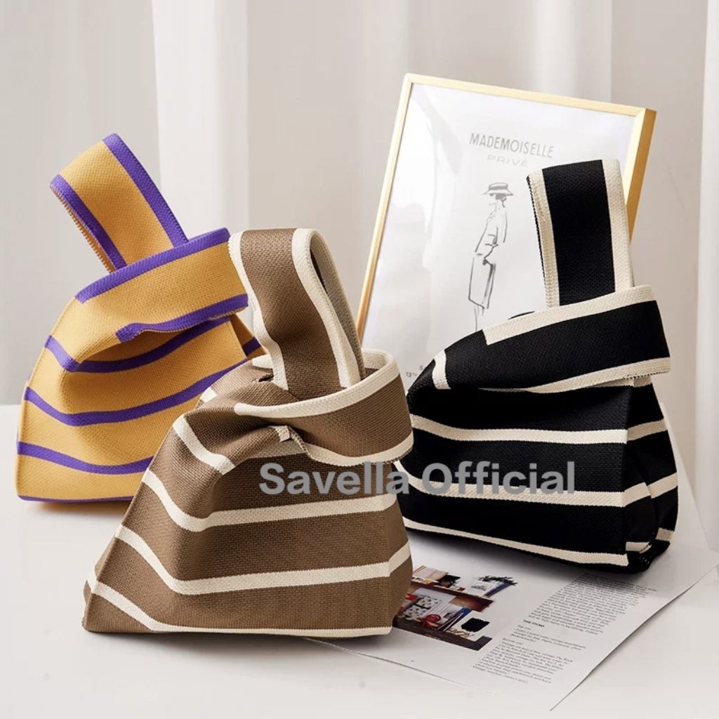 Tote Bag Canvas Tote Bag Tali Sumbu Rajut Tas Serbaguna Travel Bag Souvenir Kekinian Terlaris