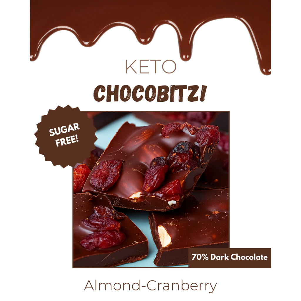 

Coklat Keto - Chocolate Keto Chocobitz - Sugar free chocolate - Coklat bebas gula