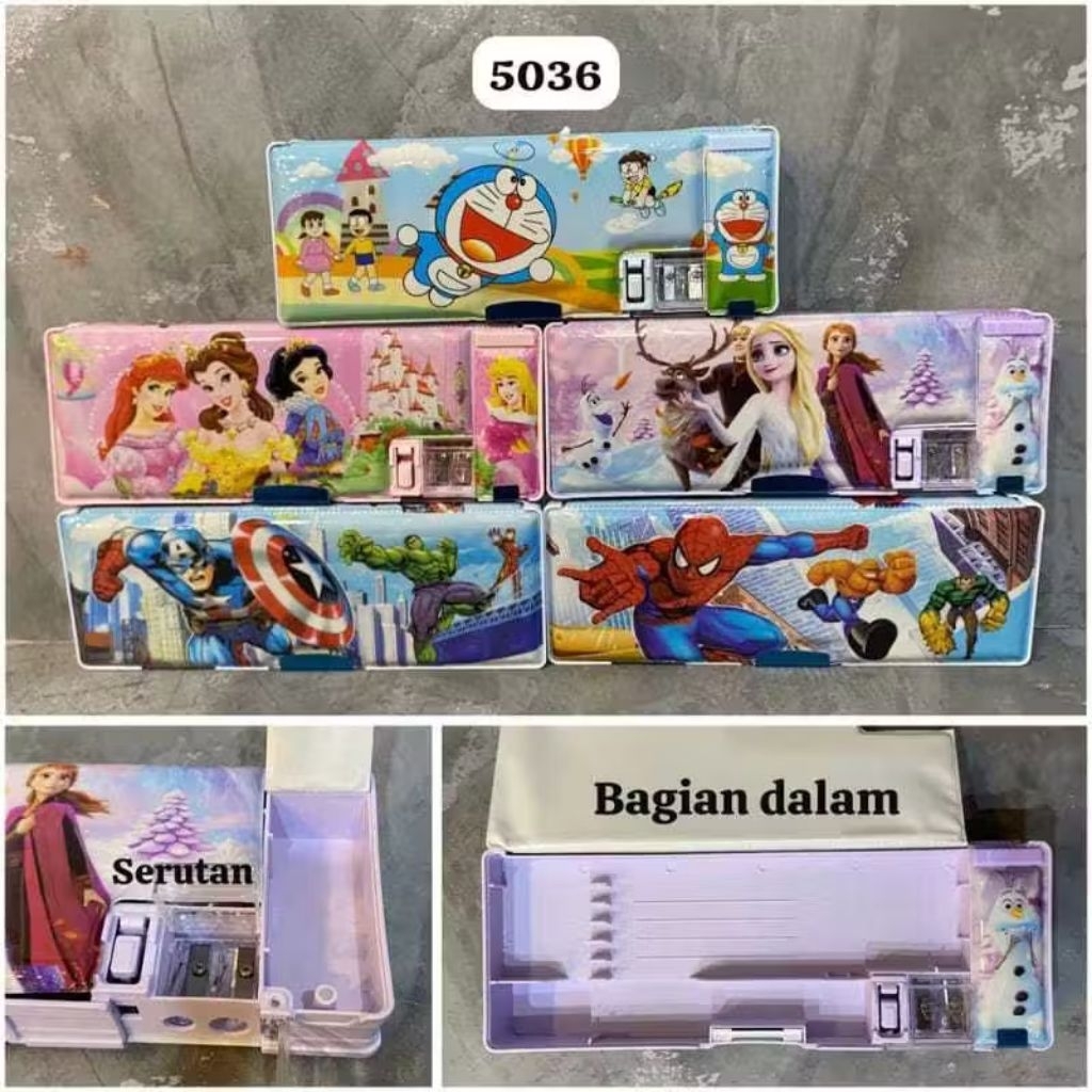 

Kotak Pensil Magnet KARAKTER KARTUN ( 5036 ) Dengan RAUTAN MINI