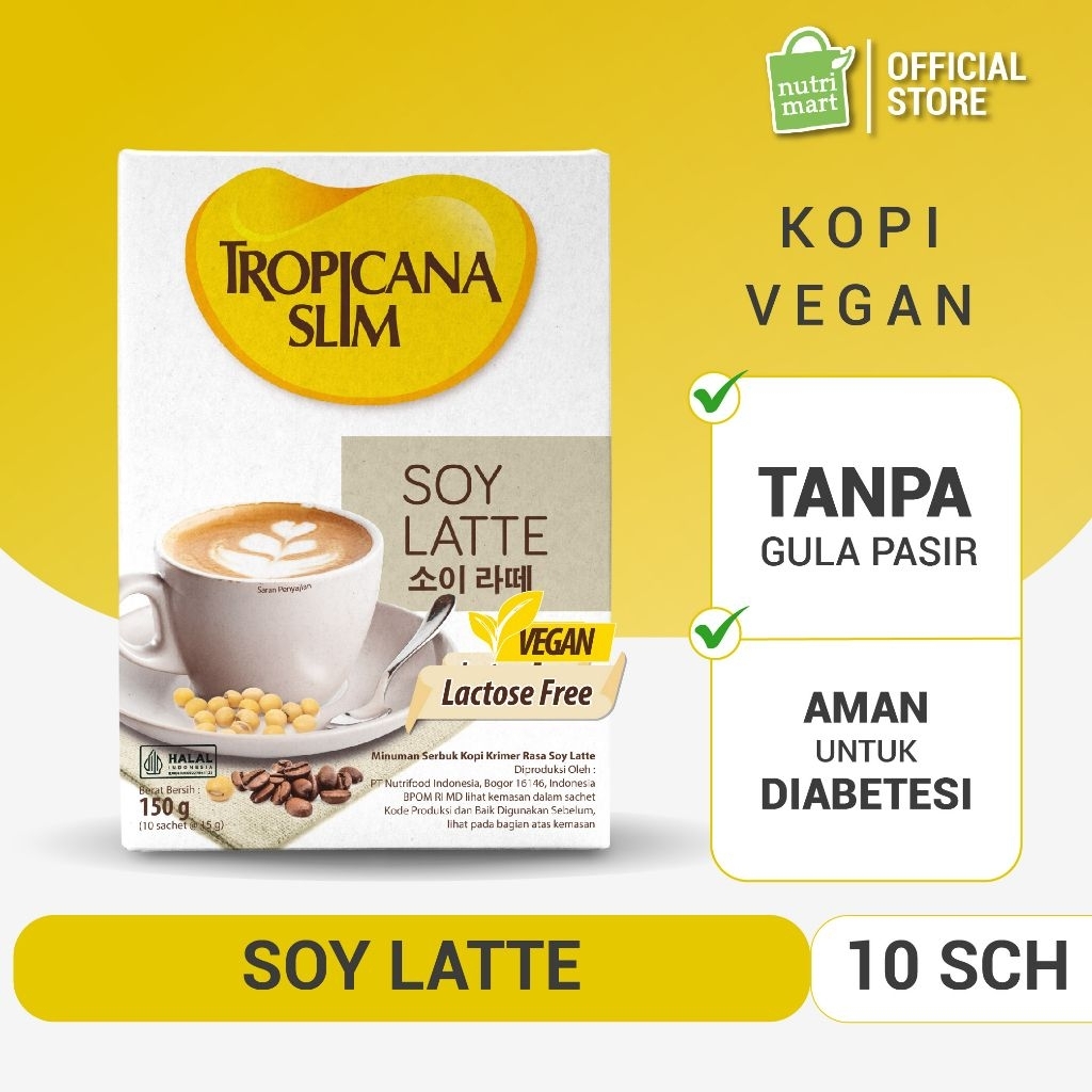 

PROMO!!! Tropicana Slim Coffee Soy Latte 10 sachet