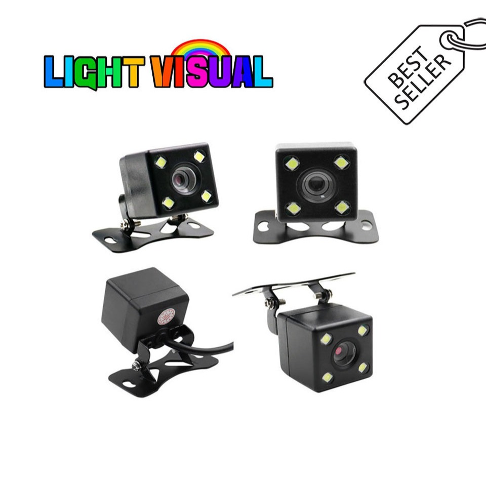 Kamera Parkir Mundur Mobil LED CCD 4 Titik Kamera Mundur Universal — 3
