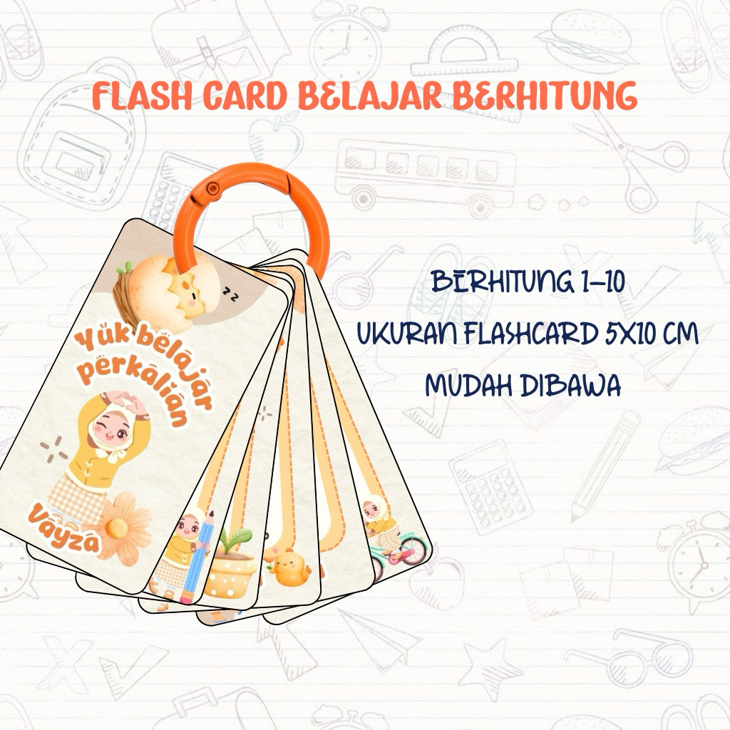 

Flashcard Berhitung Custom Nama – Penjumlahan, Pengurangan, Perkalian, Pembagian