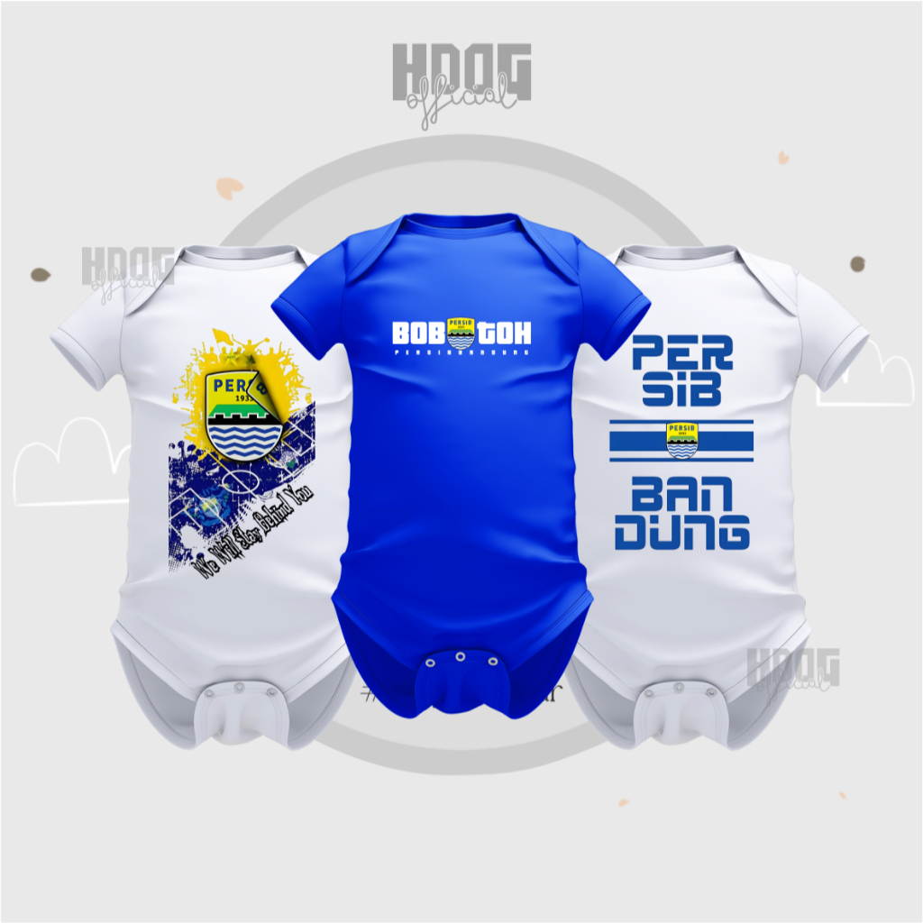 Baju Jumper Bayi Persib Bandung - Bodysuit Bayi Fans Bobotoh Viking Persib Newborn Lucu Dan Nyaman