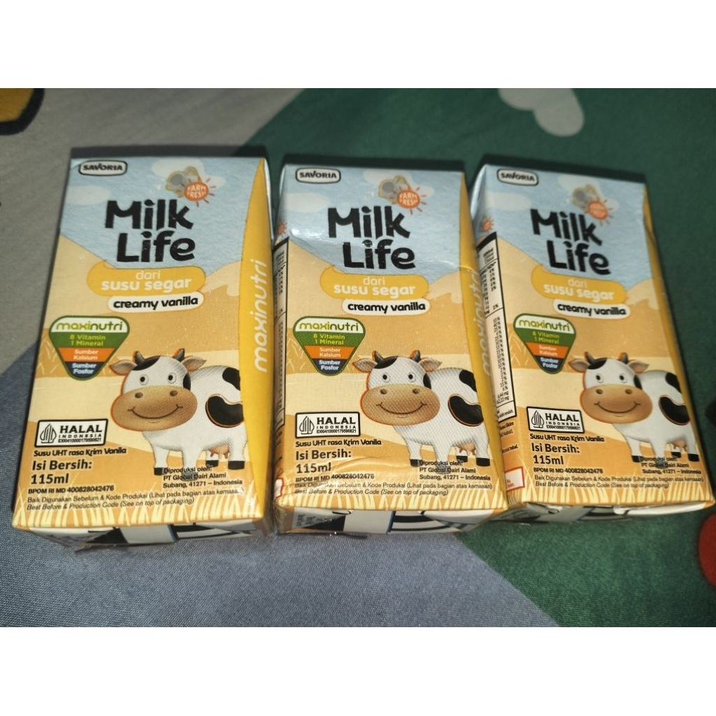 

Milk Life susu Vanila 115ml