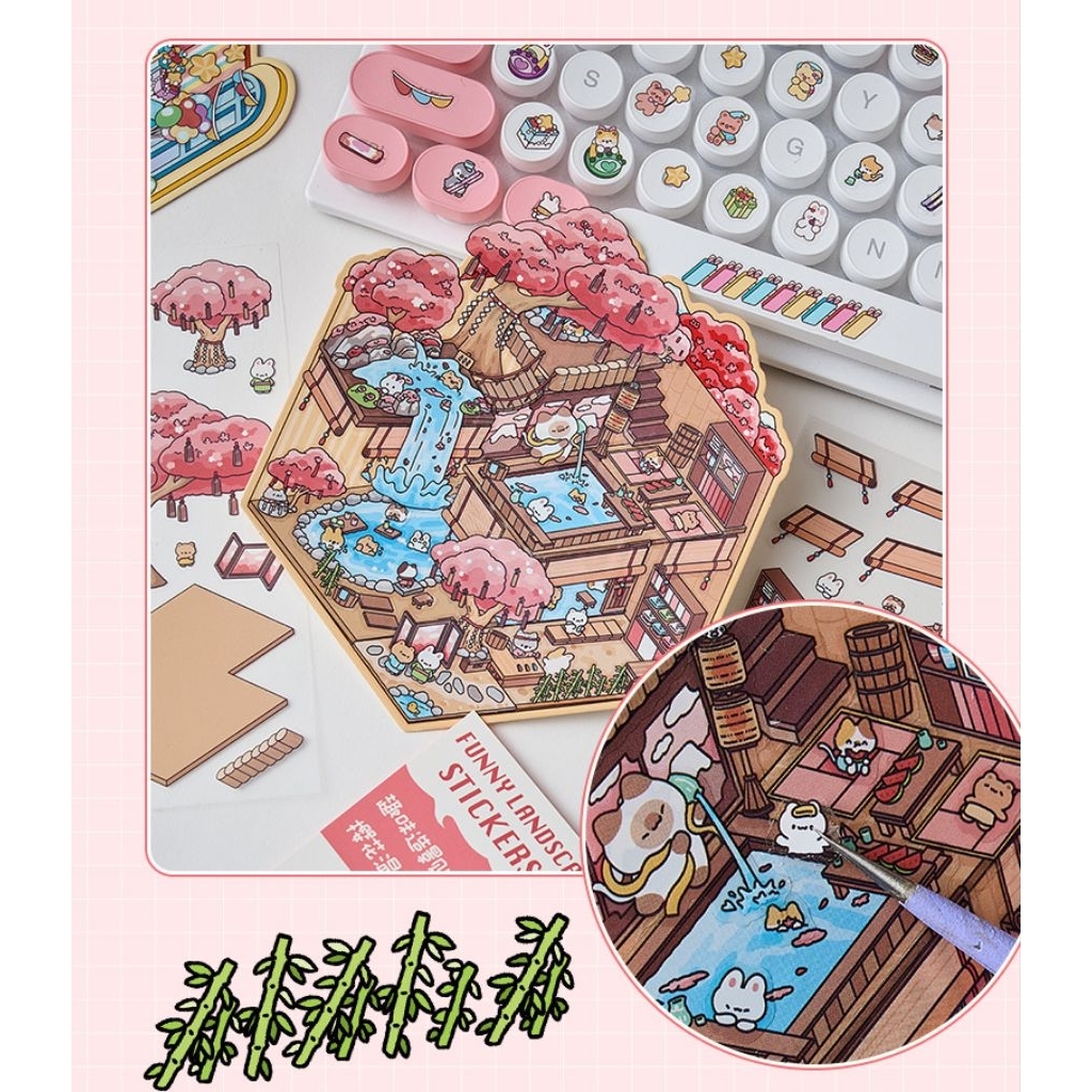 

3D Sticker DIY Dekorasi Stiker Satisfying