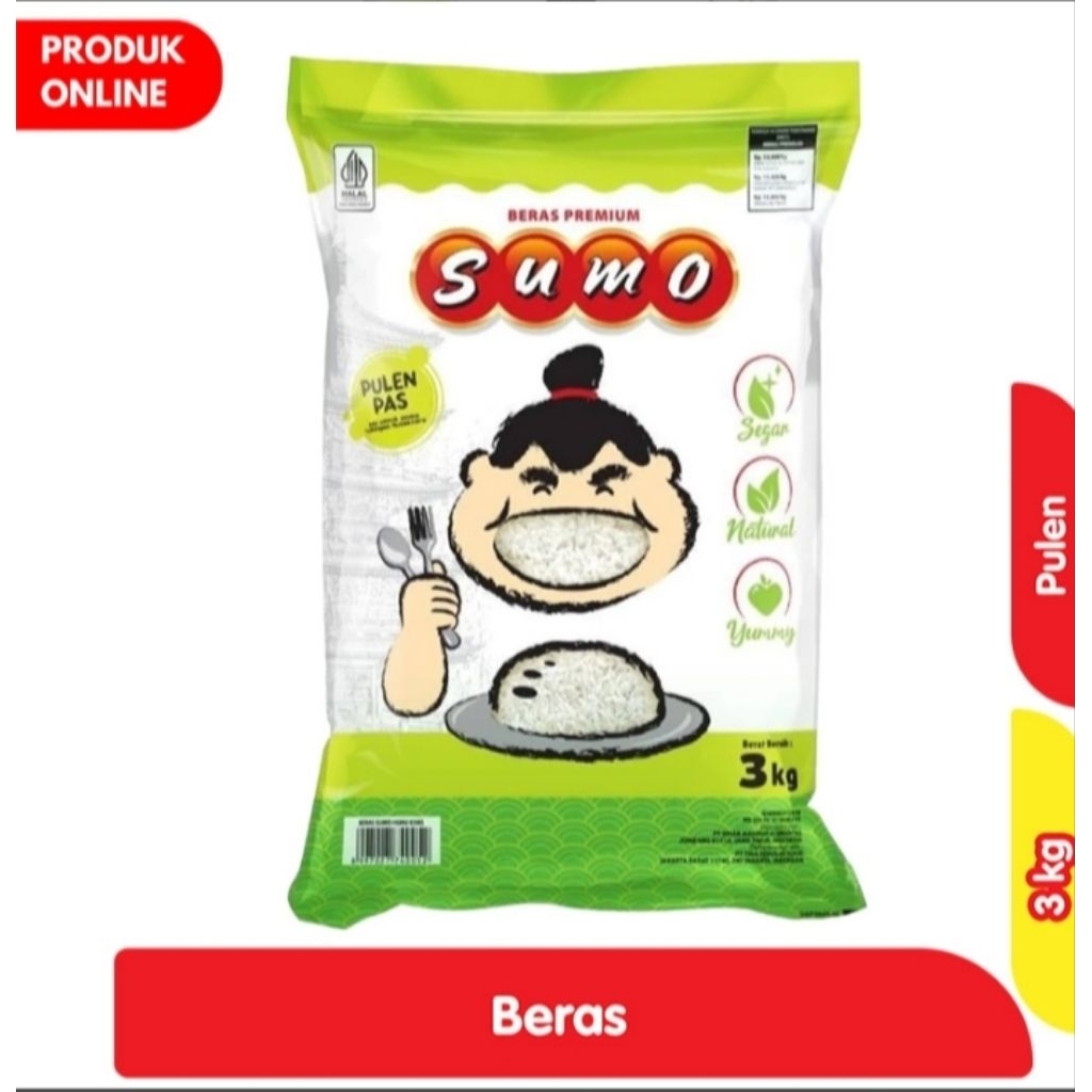 

Sumo Beras Premium Kemasan Hijau 3 kg