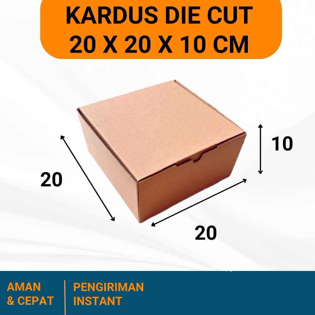 

KARDUS 20x20x10 CM/ BOX KARTON CORUGATED DIE CUT E-FLUTE