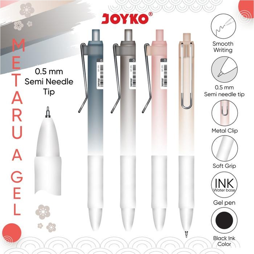 

Gel Pen Pulpen Pena JOYKO GP-370 Metaru A Gel 0.5 mm (1PACK)