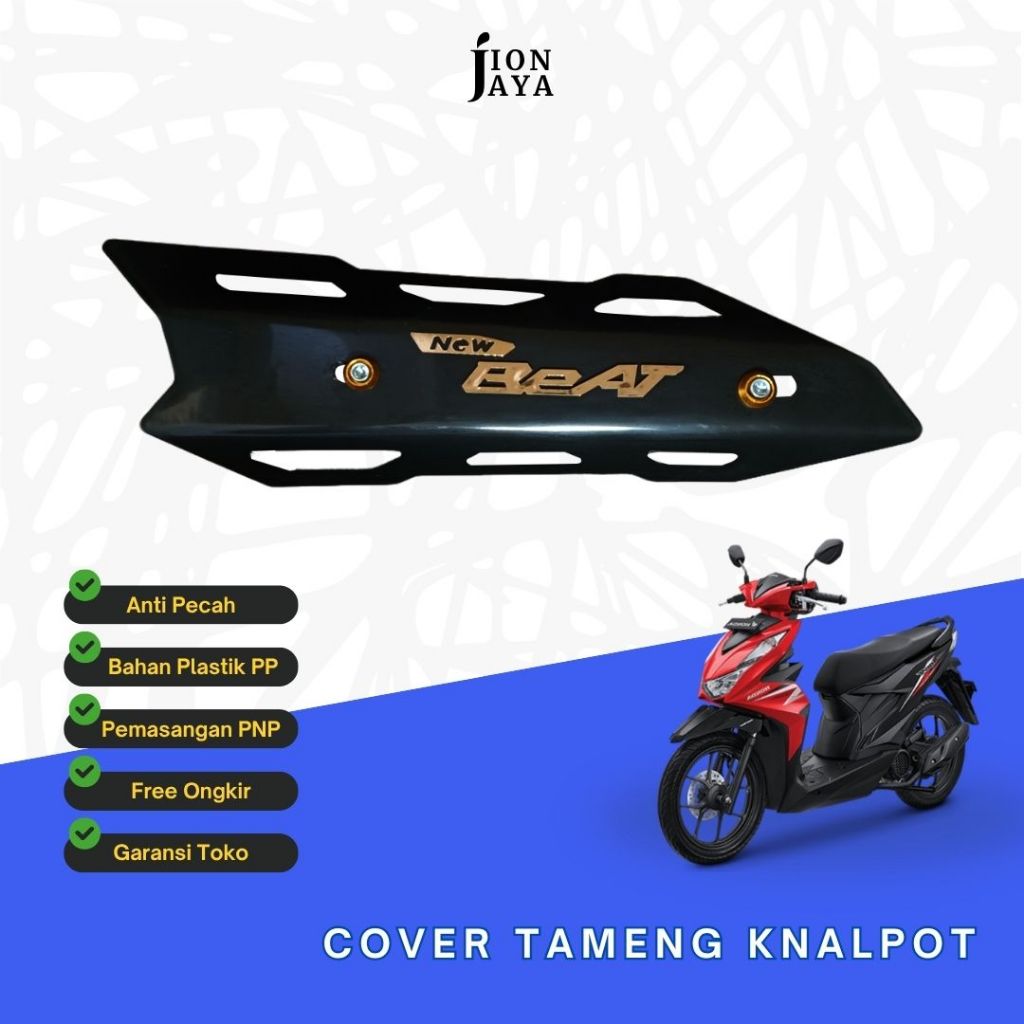 COVER TUTUP KNALPOT NEW BEAT GOLD GRATIS BAUT | TAMENG KNALPOT BEAT UNIVERSAL | TAMENG KNALPOT BEAT 