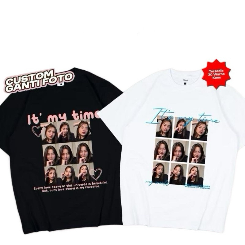 KAOS DEWASA CUSTOM FOTO