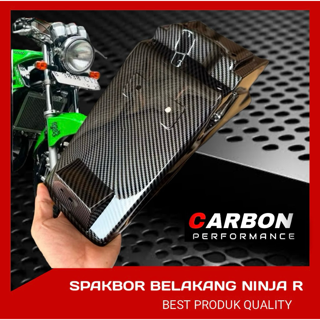 SPAKBOR BELAKANG NINJA R CARBON NINJA SS CARBON GLOSY▪️ / spakbor belakang ninja carbon / spakbor be