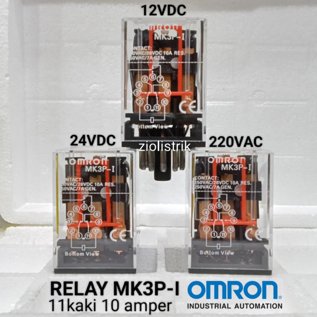 Relay omron MK3 MK3P MK3P-I 220vac 11kaki 10a original