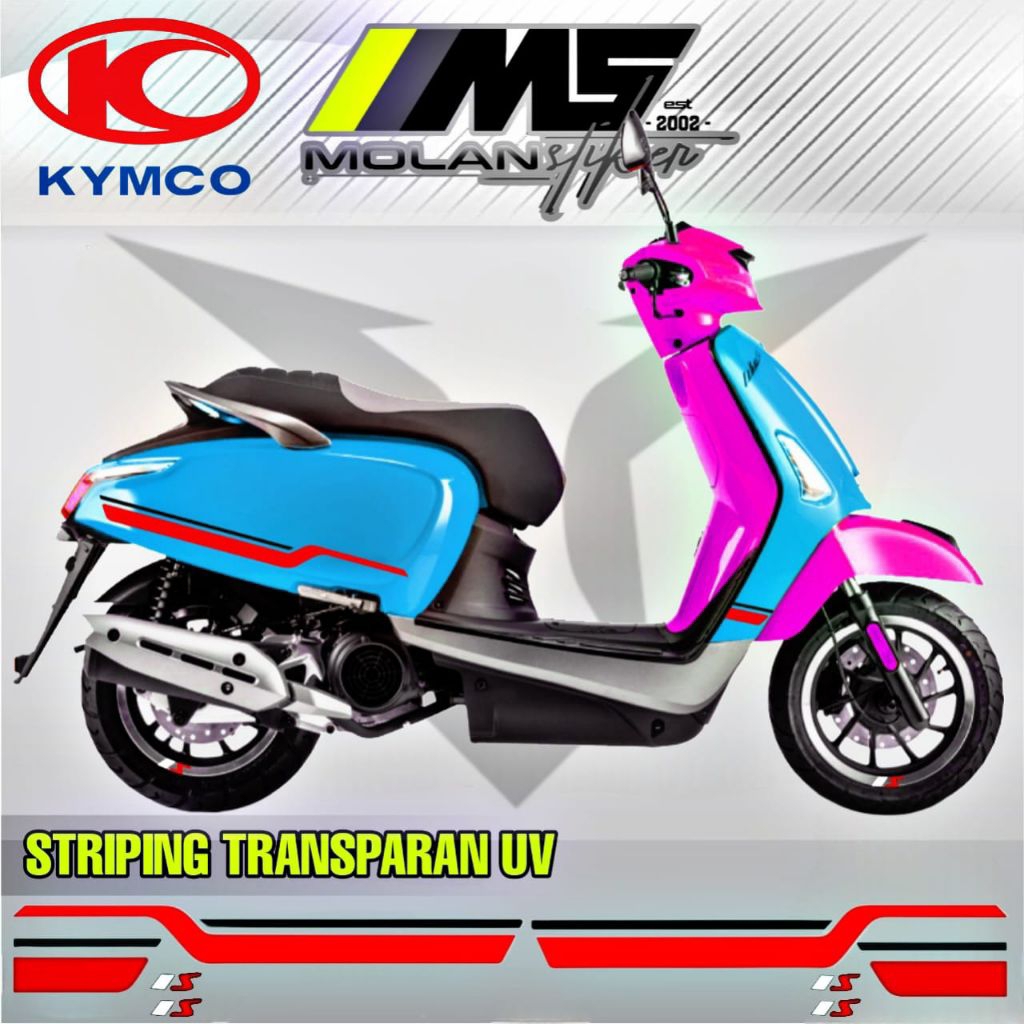 Decal Sticker Striping Variasi Transparan Uv Kymco Like 125 Sport Kymco Like 150i Abs Kymco Like 125