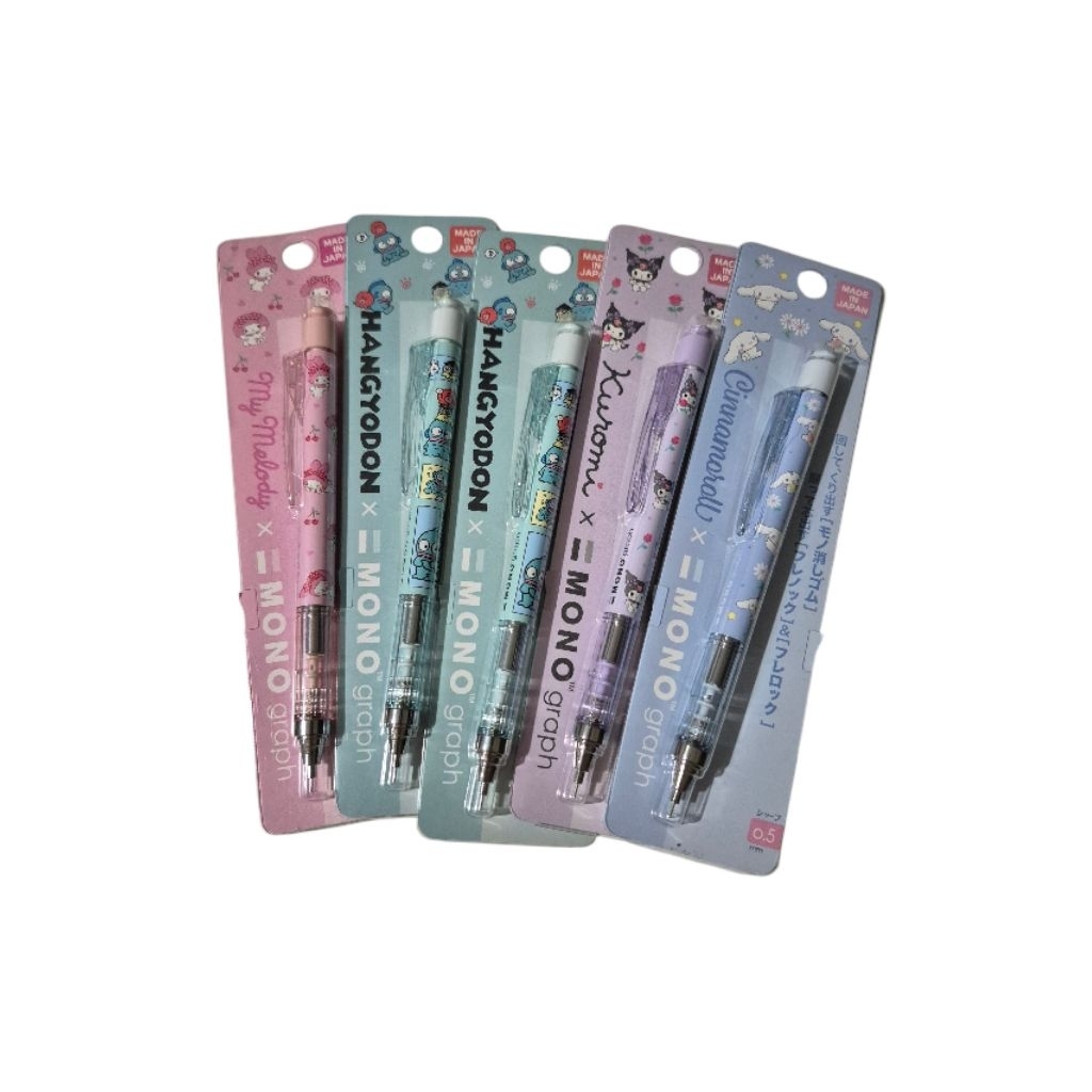 

Pensil Mekanik Sanrio Original Jepang | Hello Kitty Kuromi Cinnamoroll 0.5mm Kawaii (Made in Japan)