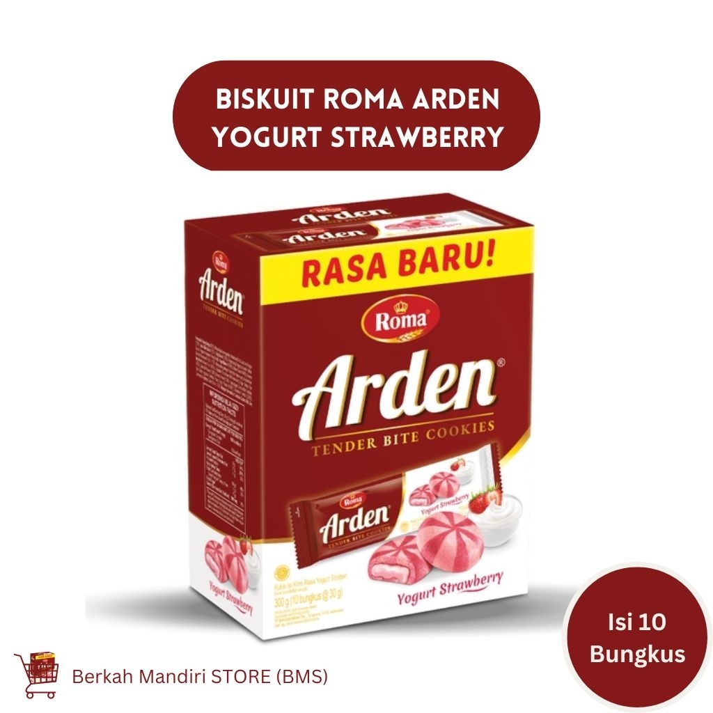 

Biskuit Roma Arden Rasa Yogurt Strawberry Kemasan Box 270 gr (Isi 10 Bungkus @ 27 gr)