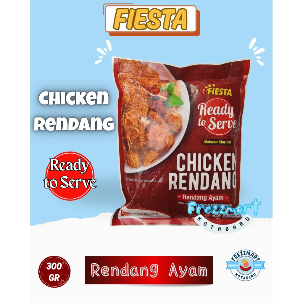 

Fiesta Rendang Ayam /Chicken Rendang Ready to Serve 400 Gr Frezzmart Kotabaru